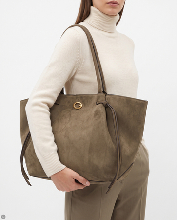 Women's Handbag Guess Classic Suede Olive HWSG2237230-OLIVE