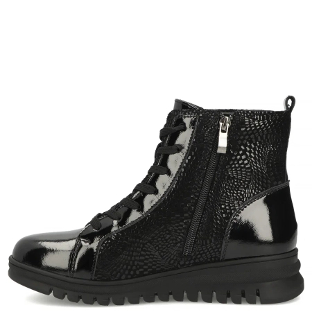 Filippo Black Leather Lace-Up Ankle Boots DBT8073-26-BLK-L