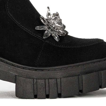 Maciejka Black Suede Women's Boots