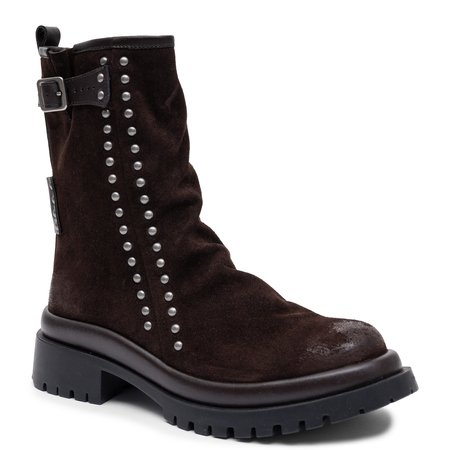 Maciejka Women's Leather Ankle Boots Comfortable Flat Brown K7727-02/00-7