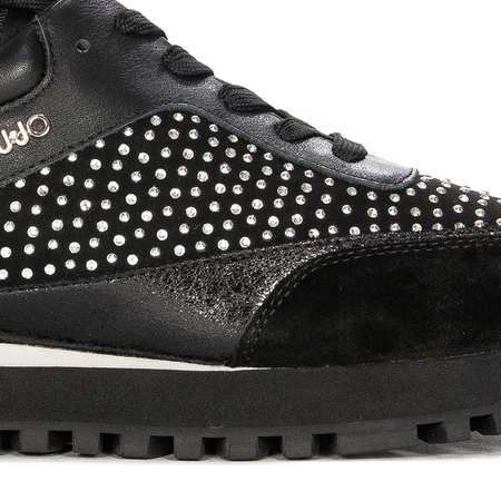 Liu Jo Sneakersy Damskie Czarne Fioletowe