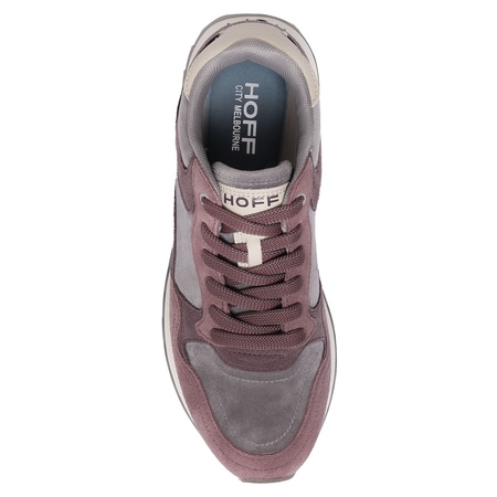 Hoff Suede Leather Women’s Sneakers Comfortable Pink-Grey
