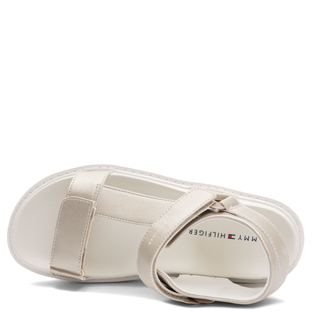 Tommy Hilfiger Women's Metallic Gold Platform Sandals T3A2-34285-PLAT