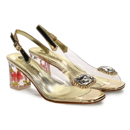 Sca'viola Women's Gold Sandals