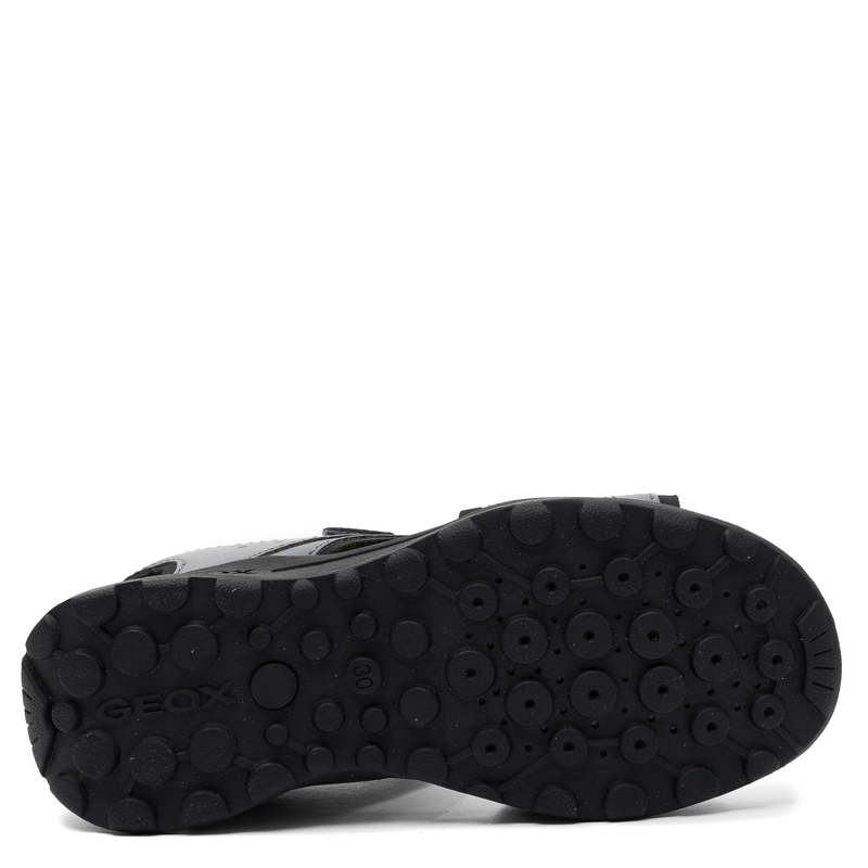 Geox Sandały Chłopięce na Rzepy Szaro-Limonkowe J455XC-C1267