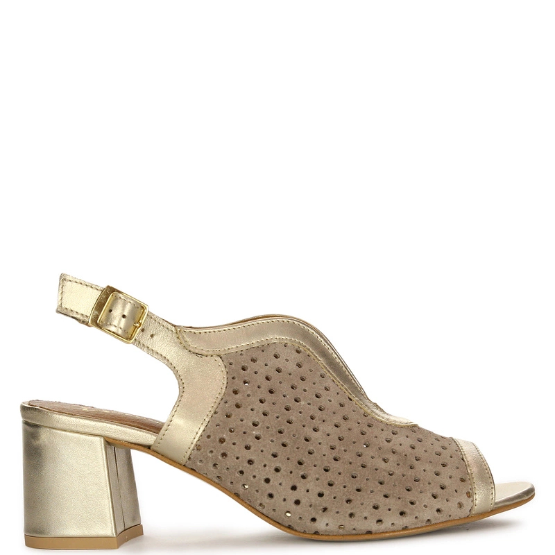 Maciejka Women's Beige and Gold Pumps