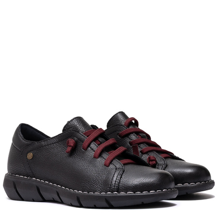 Maciejka Women's Black Leather Low Shoes