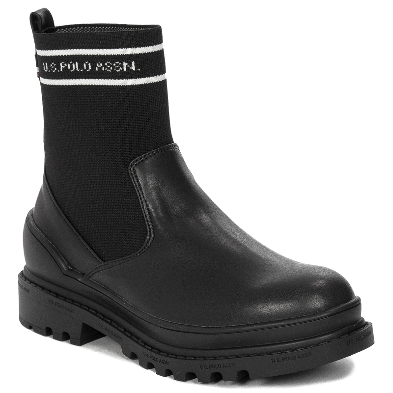 Botki U.S.Polo Assn. Bruna 007 wsuwane Czarne