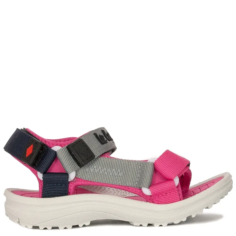 Lee Cooper Children's girls' sandals with Velcro Black Fuxia Fushia