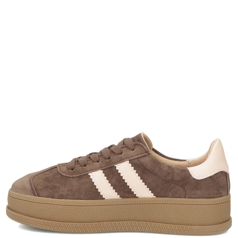 Filippo Leather Chocolate Platform Sneakers DP7995-26-D-BR