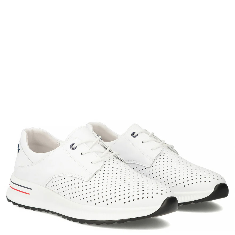Filippo Women's Leather Sneakers White DP6022-26-WH