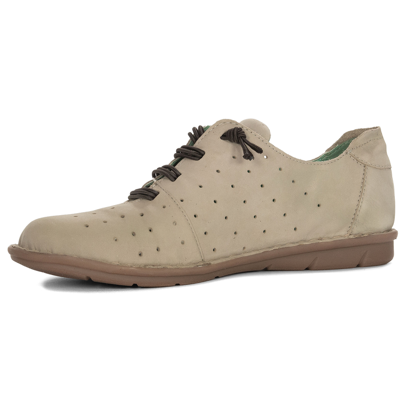 Maciejka Women's Leather Half Shoes Beige