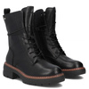 Filippo Leather Lace-Up Boots On Platform Black DBT7263-25-BK