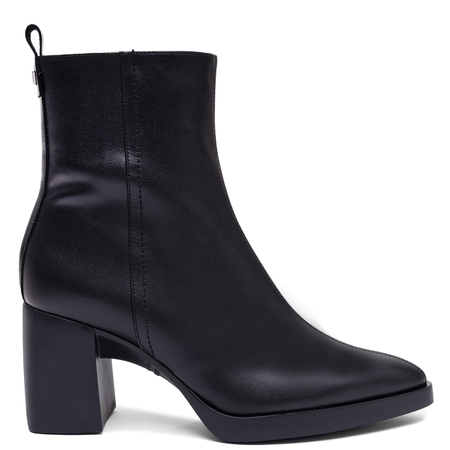 Wonders Botki Skórzane Czarne L-1601-Isy-Negro