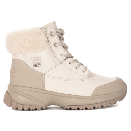  UGG Botki damskie ocieplane W Yose Fluff V2 White Pine