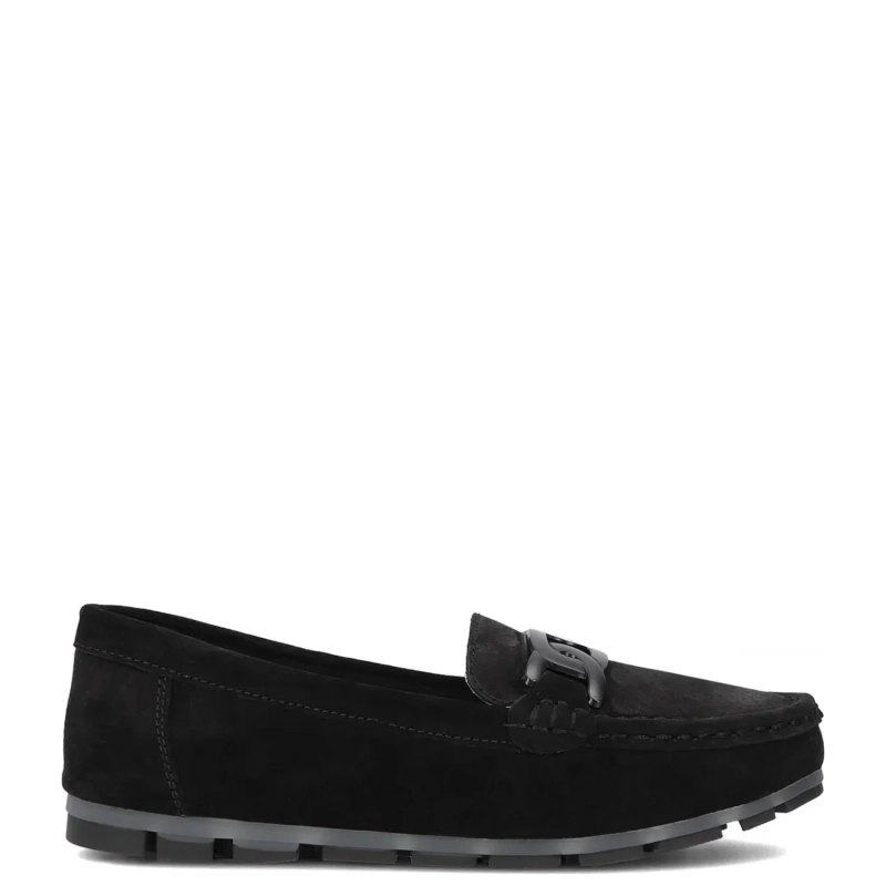Filippo Women's Leather Moccasins Black