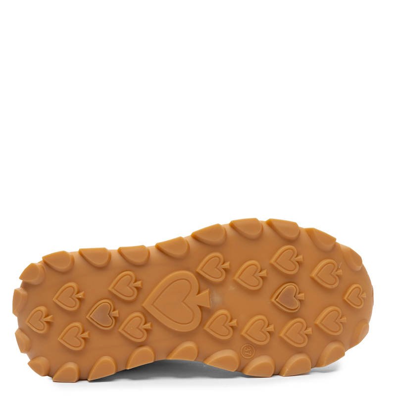 Big Star Platform Sneakers Low-Top Sports Shoes with Contrast Stripes Beige TT274881-BEIGE
