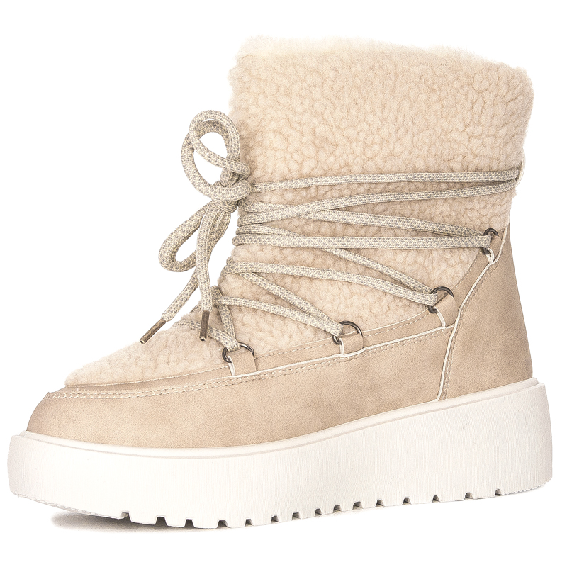 Filippo Women's beige insulated snow boots
