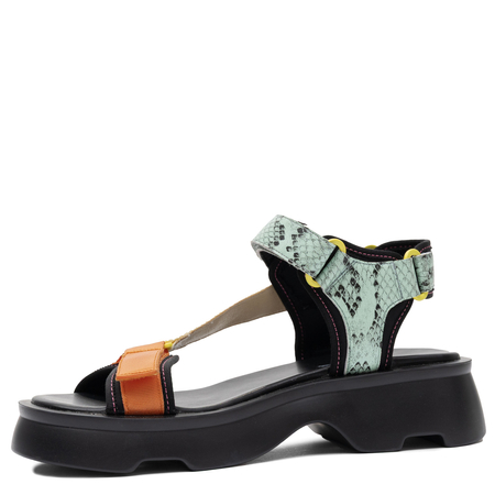 Maciejka Sporty Leather Sandals Platform Multicolour K7433-01/00-7