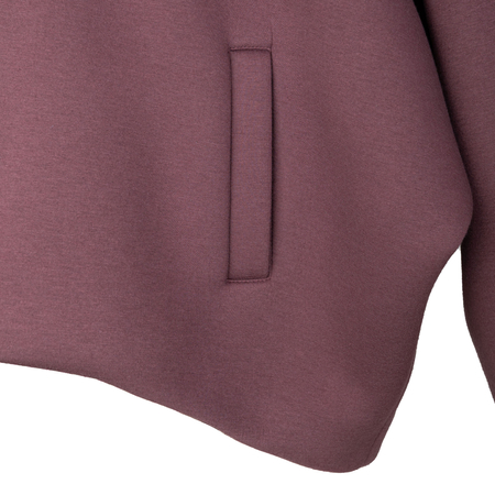 OPRA Oversize Cocoon Jacket Stand Collar Burgundy OP-KU-NUBA-WINE