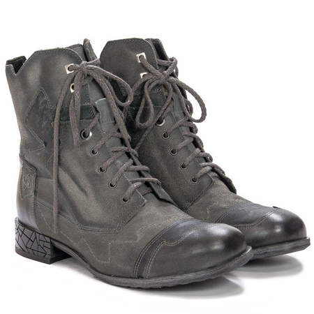 Maciejka  04625-03/00-3 Gray Lace-up Boots