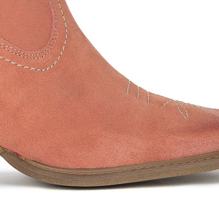 Maciejka pink velor women's boots