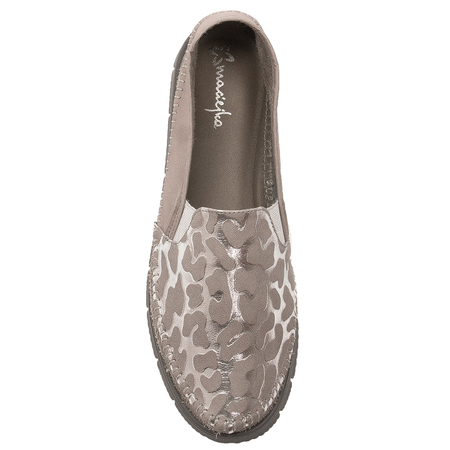Maciejka Beige + Silver Low Shoes