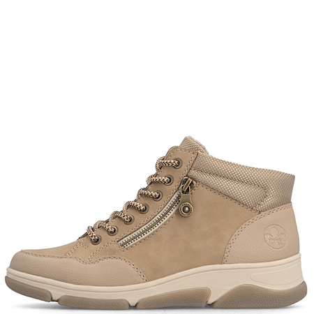 Rieker Insulated, Comfortable Lace-Up Ankle Boots, Beige L5601-20-BEIGE