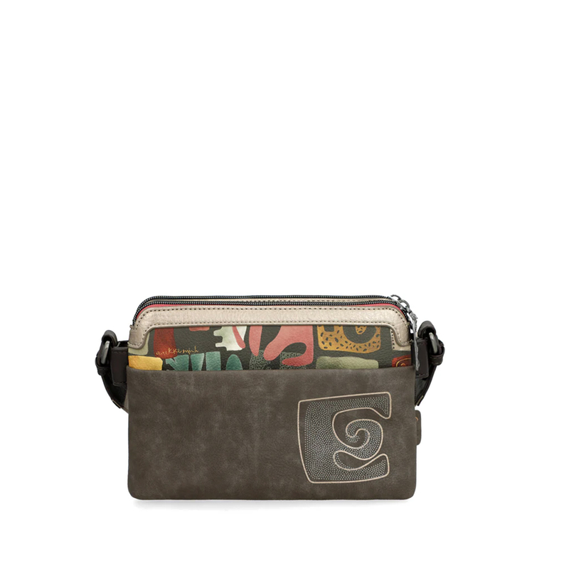 Anekke Crossbody Multi-Compartment Bag With Adjustable Strap Multicolor 42703-160