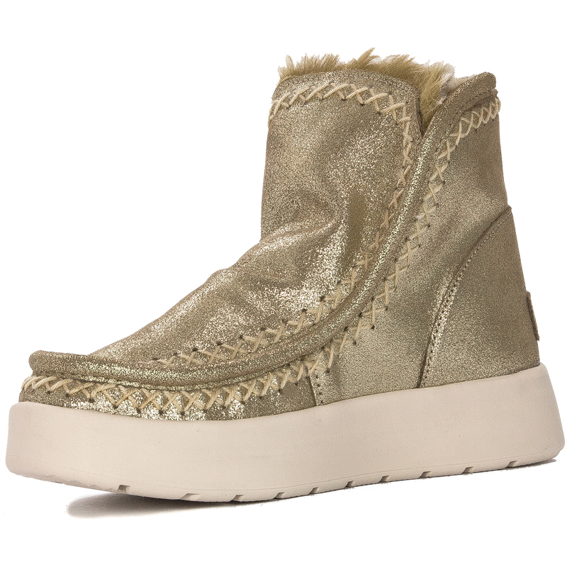 CAFENOIR Women's leather ankle boots ORO golden