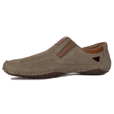 Rieker Men's Brown Slip-on Low Shoes