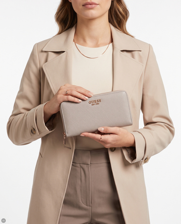 Guess Amorette Zip Around Wallet Taupe SWBG7898146-TAUPE