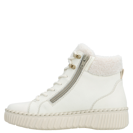 Remonte Women's Insulated Leather Platform Ankle Boots White D4A74-80-WH