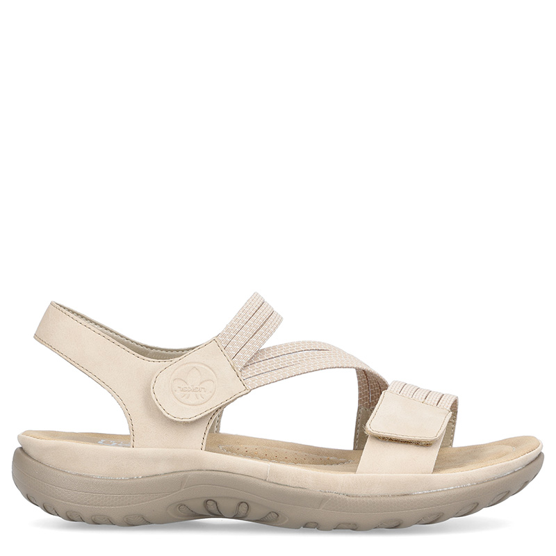 Rieker Comfortable Velcro Sporty Sandals Beige 64870-62