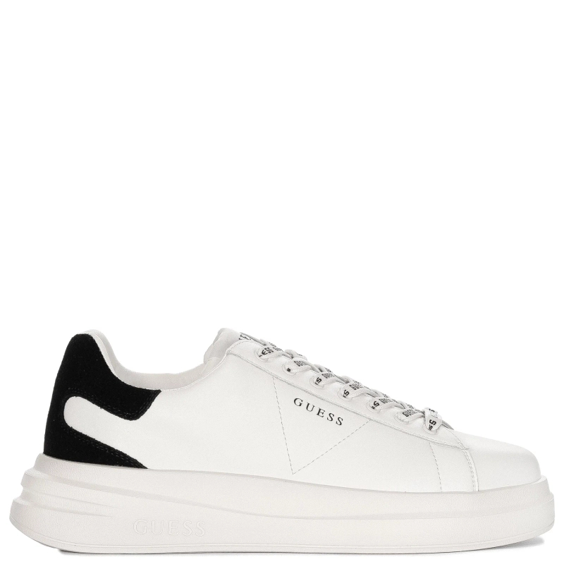 Guess Sneakersy Męskie Biało Czarne