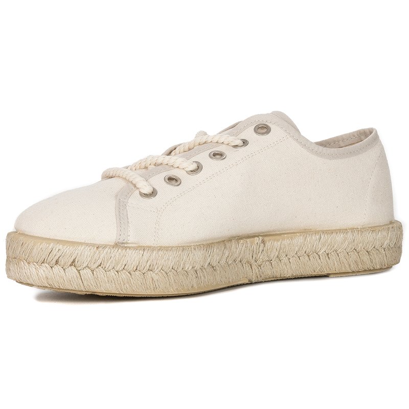 Verbenas 02 0024 03537 Beatriz Pique Recycled Crudo  Beige Espadrilles