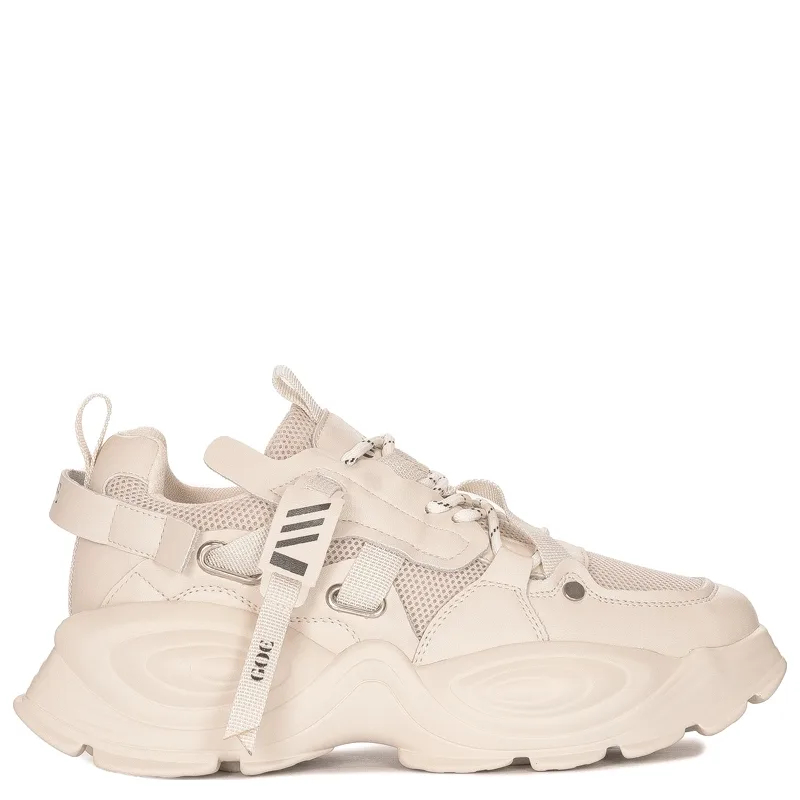 GOE Sneakersy buty damskie Beżowe