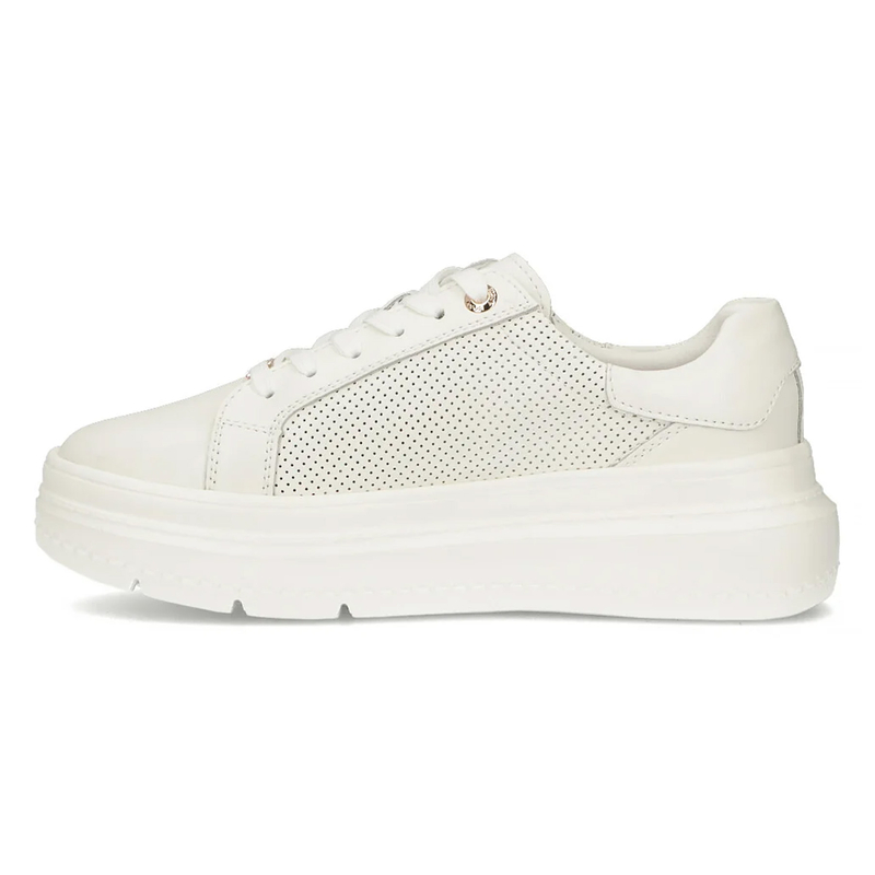 Filippo Leather White Low Shoes