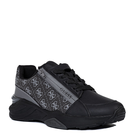 Guess Chunky Side-Zip Sneakers 4G Monogram Black FMFVALELE12-BLACK