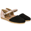 Maciejka 04536-01/00-5 Black+Pink Flat Shoes