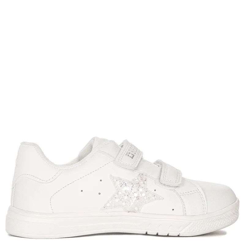 Big Star Children's girls' velcro white sneakers