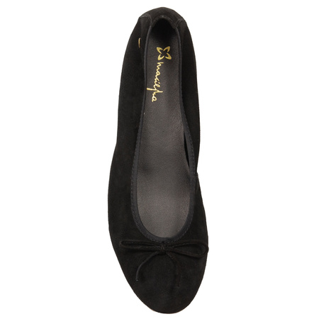 Maciejka Women's Ballerinas Black Velour