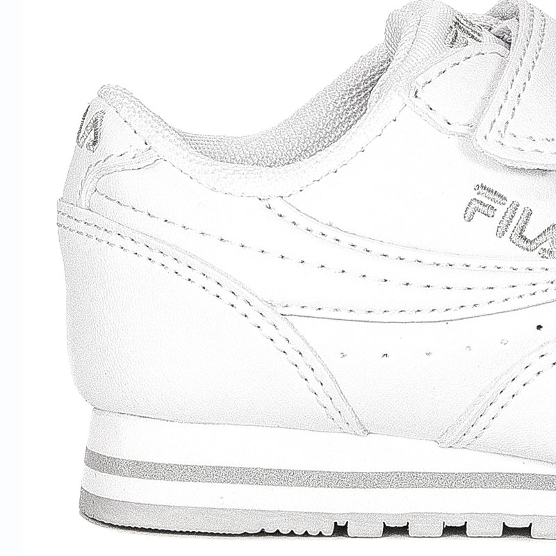 Fila Orbit Velcro Infants 1011080.84T White Gray Violet Sneakers
