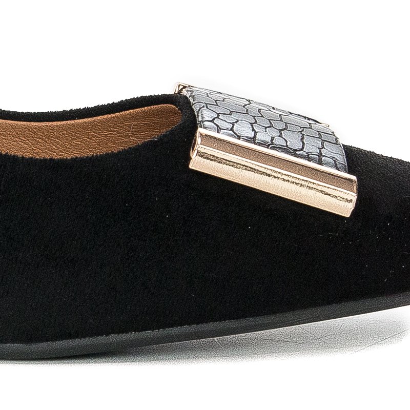 Sergio Leone PB142 Black MIC Flat Shoes