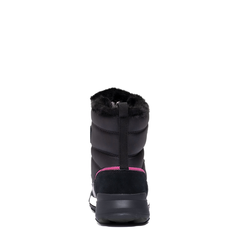 Geox Girls' Snow Boots Black/Fuchsia
