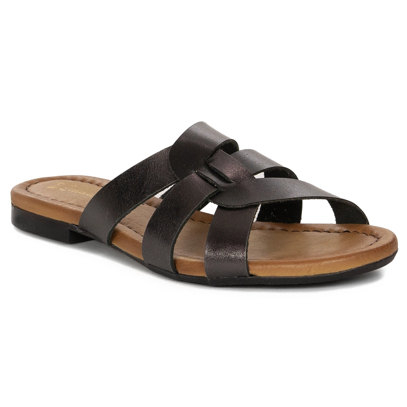Maciejka Black Women's Slides