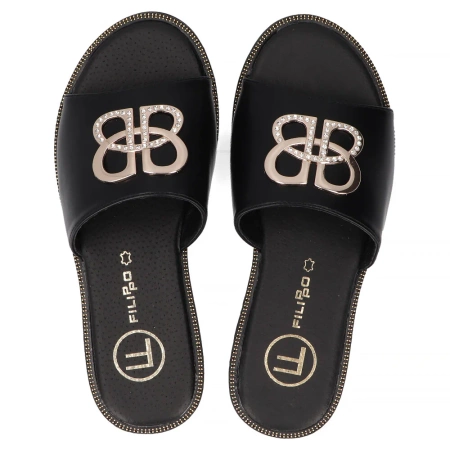 Filippo Women's Flip-Flops Black