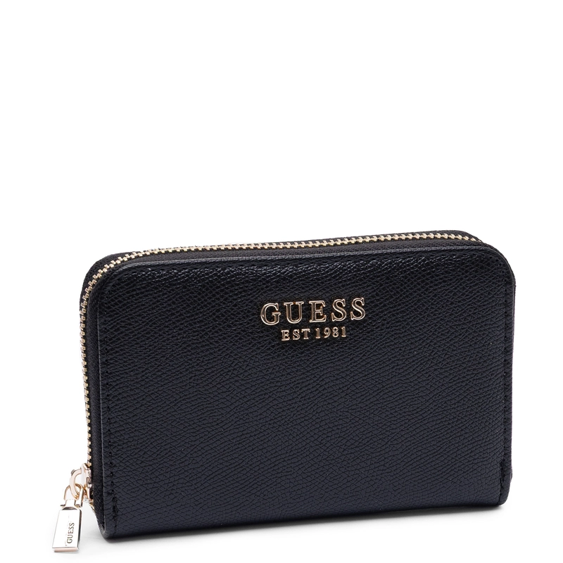 GUESS Portfel Damski Mały Zamek Czarny SWBG7898140-BLACK