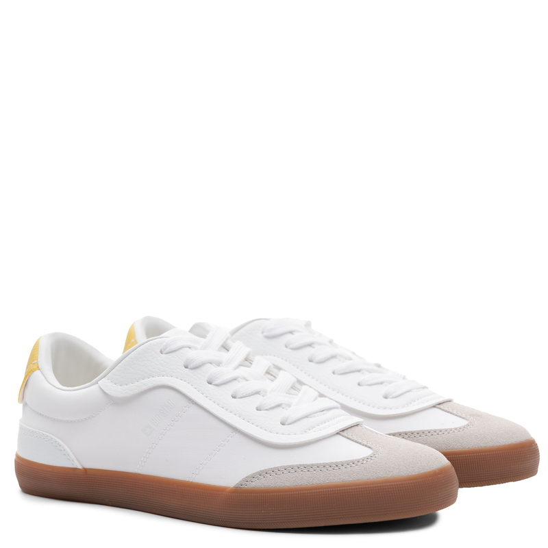 Big Star Sneakersy Retro Półbuty Sportowe na Gumowej Podeszwie Białe TT274421-WHITE