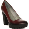 Maciejka Leather Platform Pumps Burgundy 02629-23-00-1